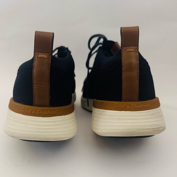 Wolf & Shepherd SwiftKnit Derby Like Walking on Clouds, Navy/White, Size 9 - Picture 6 of 13